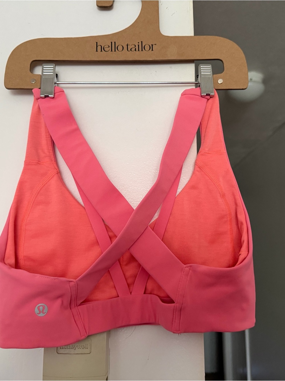lululemon athletica Coral-Pink Crossback Sports Bra